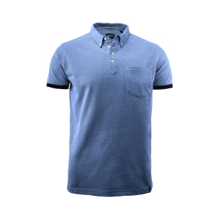 PJL-5541 polo en piqué avec col boutonné