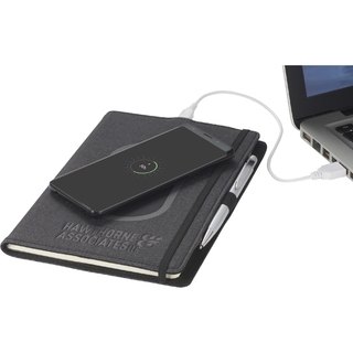 PJL-6085 journal avec stylo et chargeur de cellulaire